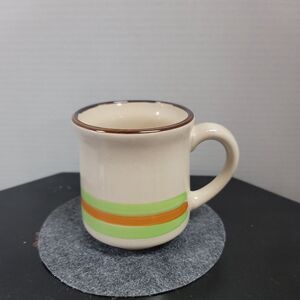 Vintage Stonecrest CANDACE brown mint MCM Garden Coffee Mug Tea Cup Made Korea